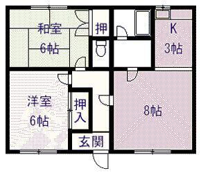 北海道旭川市大町一条４ 旭川駅 2LDK アパート 賃貸物件詳細