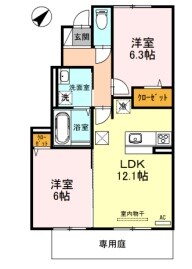 兵庫県姫路市田寺４ 播磨高岡駅 2LDK アパート 賃貸物件詳細