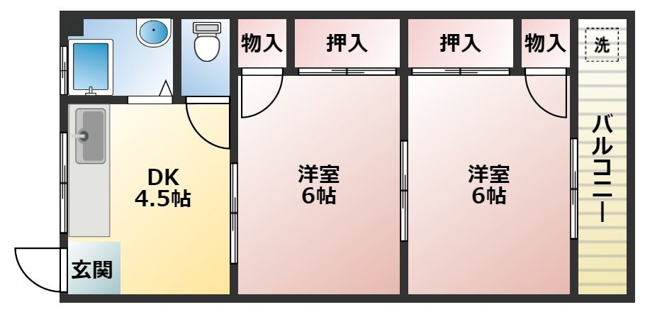 千葉県木更津市東太田１ 木更津駅 2K マンション 賃貸物件詳細