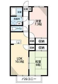 プロムナード４番館 1階 2LDK 賃貸物件詳細