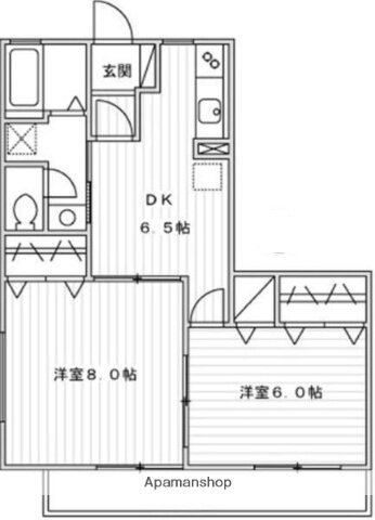 東京都中野区野方２ 野方駅 2DK アパート 賃貸物件詳細