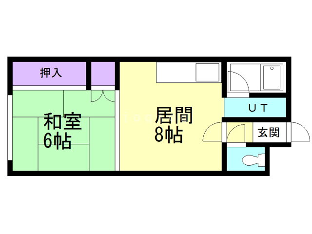北海道函館市白鳥町 五稜郭公園前駅 1LDK アパート 賃貸物件詳細