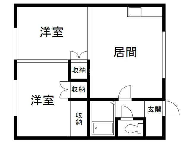 北海道旭川市九条通１６ 2LDK アパート 賃貸物件詳細
