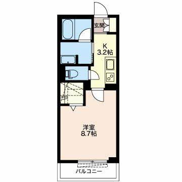 静岡県静岡市葵区安東１ 静岡駅 1K アパート 賃貸物件詳細