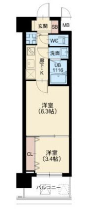 大阪府大阪市淀川区加島３ 加島駅 2K マンション 賃貸物件詳細