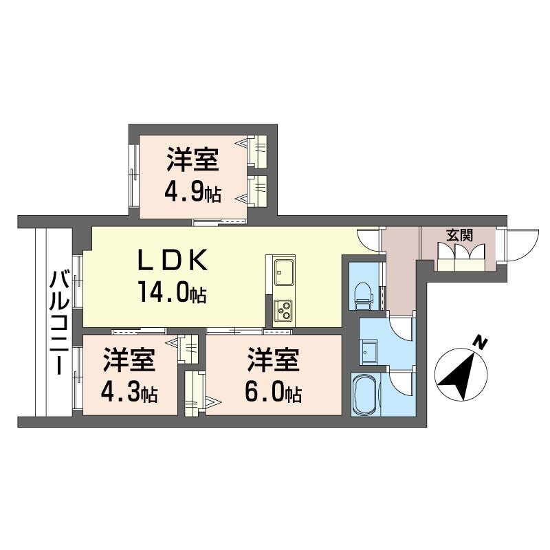 東京都板橋区蓮沼町 本蓮沼駅 3LDK マンション 賃貸物件詳細