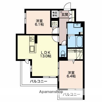 富山県富山市天正寺 不二越駅 2LDK マンション 賃貸物件詳細