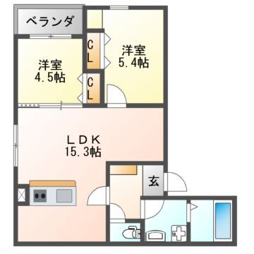 大阪府藤井寺市東藤井寺町 藤井寺駅 2LDK アパート 賃貸物件詳細
