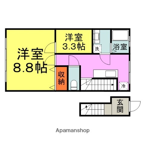 福岡県久留米市草野町草野 筑後草野駅 2K アパート 賃貸物件詳細