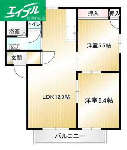 岡山県都窪郡早島町早島 早島駅 2LDK アパート 賃貸物件詳細
