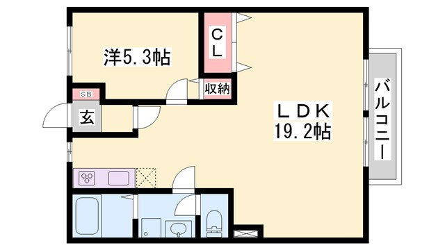兵庫県姫路市余部区下余部 網干駅 1LDK アパート 賃貸物件詳細