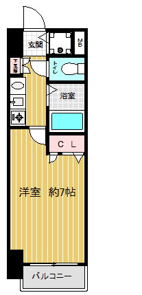 兵庫県神戸市中央区古湊通１ 神戸駅 1K マンション 賃貸物件詳細
