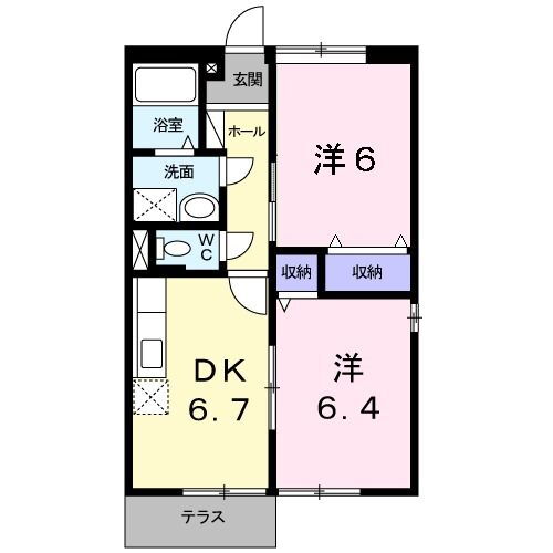 岡山県岡山市中区海吉 大多羅駅 2DK アパート 賃貸物件詳細
