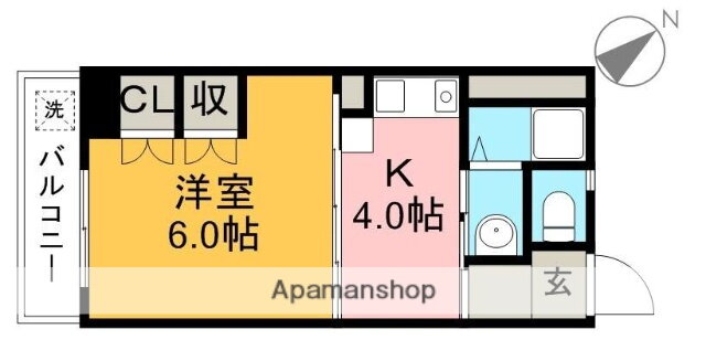 コスモハイツ高須２Ｃ 2階 1K 賃貸物件詳細