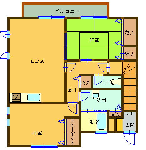 福岡県北九州市八幡西区下上津役１ 三ヶ森駅 2LDK アパート 賃貸物件詳細