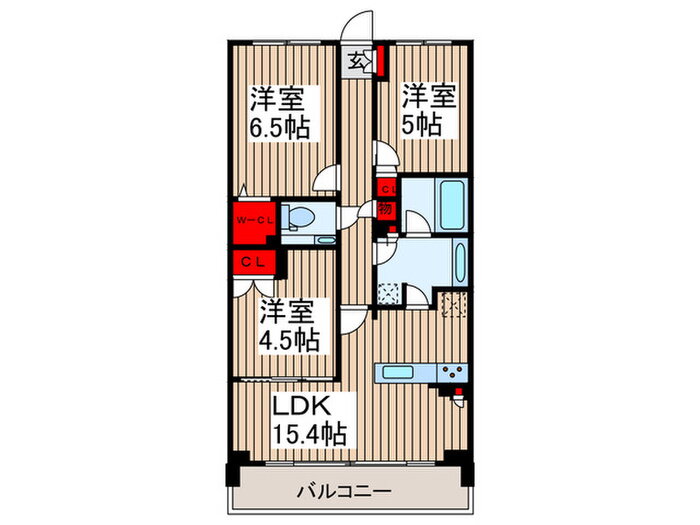 東京都中野区上鷺宮３ 富士見台駅 3LDK マンション 賃貸物件詳細