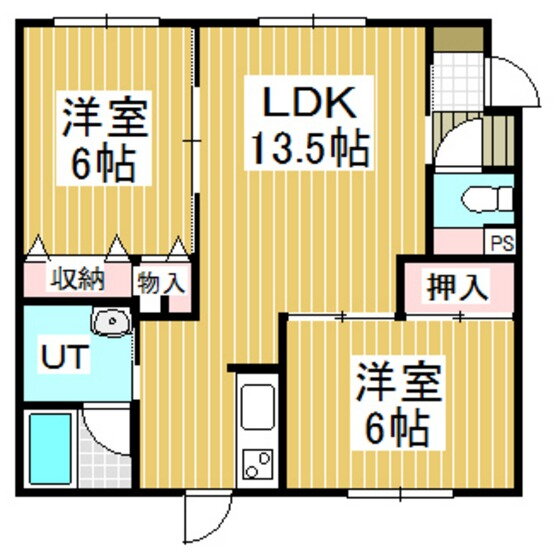 フルーツ・パト 2階 2LDK 賃貸物件詳細