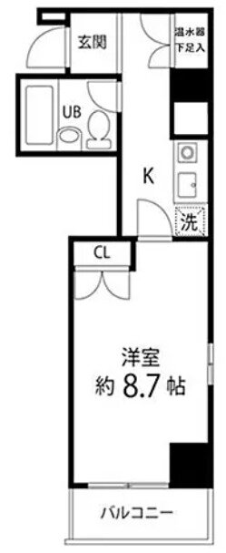 ハイリーフ芝大門 2階 1K 賃貸物件詳細