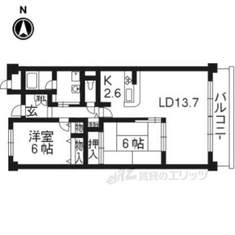 京都府相楽郡精華町祝園西１ 祝園駅 2LDK マンション 賃貸物件詳細