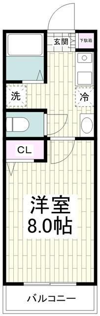 神奈川県横浜市旭区二俣川２ 二俣川駅 1K アパート 賃貸物件詳細