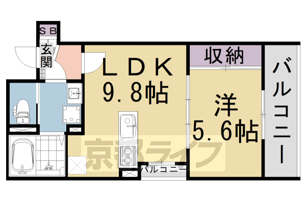 京都府京都市南区吉祥院九条町 西大路駅 1LDK マンション 賃貸物件詳細