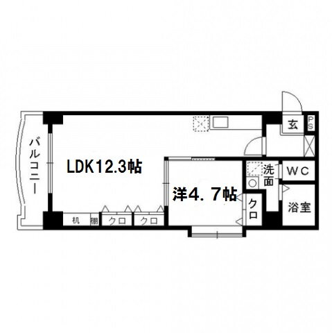 アップル第７マンション 8階 1LDK 賃貸物件詳細
