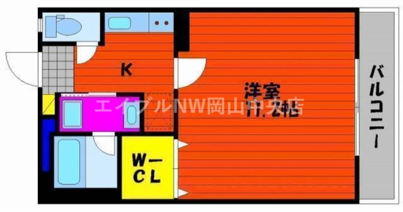 岡山県岡山市北区奥田１ 大元駅 1K マンション 賃貸物件詳細