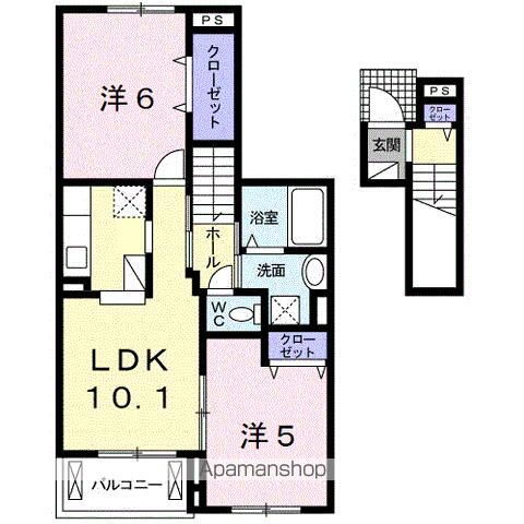和歌山県和歌山市湊 和歌山市駅 2LDK アパート 賃貸物件詳細