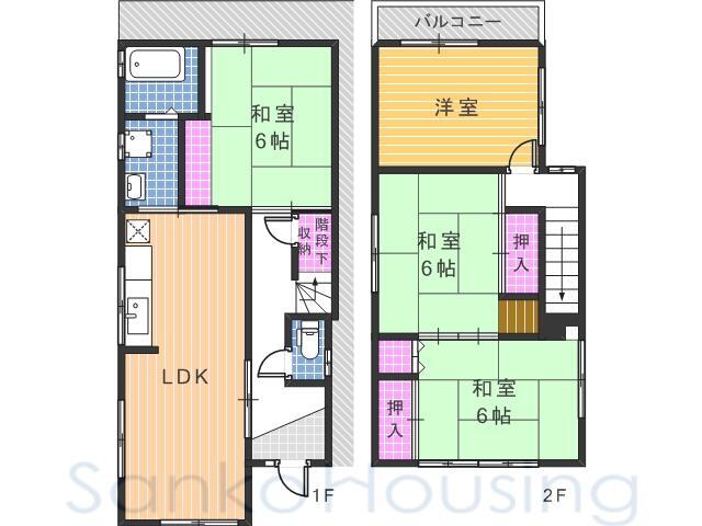 大阪府堺市美原区南余部 萩原天神駅 4LDK 一戸建て 賃貸物件詳細