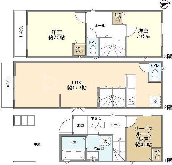 Ｋｏｌｅｔ足立小台 2SLDK 賃貸物件詳細