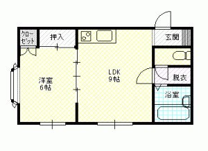 青森県青森市金沢４ 青森駅 1LDK アパート 賃貸物件詳細
