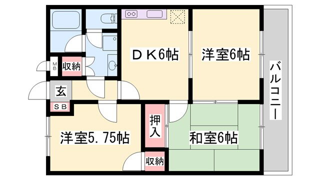 兵庫県姫路市林田町六九谷 余部駅 3DK アパート 賃貸物件詳細