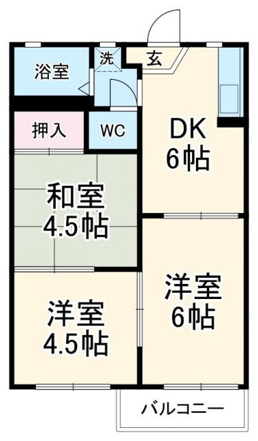 愛知県一宮市木曽川町黒田字往還西南ノ切 木曽川駅 3DK アパート 賃貸物件詳細