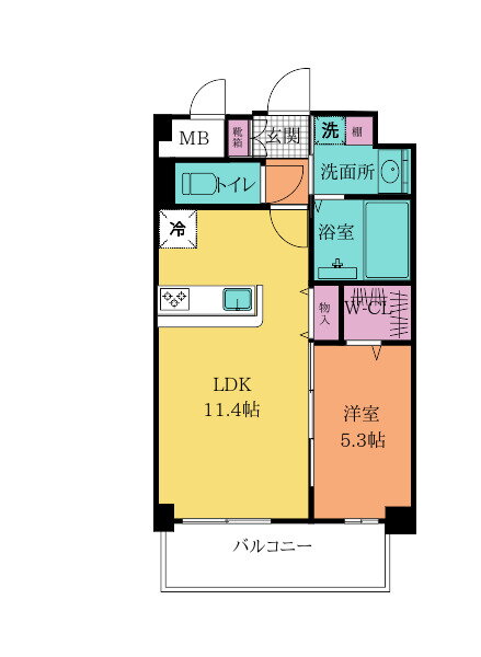 福岡県北九州市小倉北区黄金１ 香春口三萩野駅 1LDK マンション 賃貸物件詳細