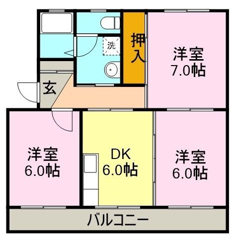 静岡県富士市松岡 柚木駅 3DK マンション 賃貸物件詳細