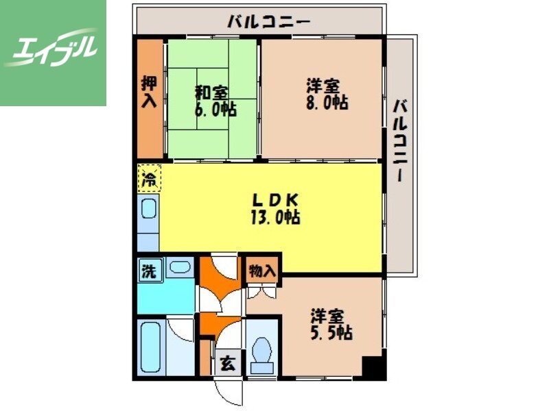 長崎県西彼杵郡長与町高田郷 道ノ尾駅 3LDK マンション 賃貸物件詳細