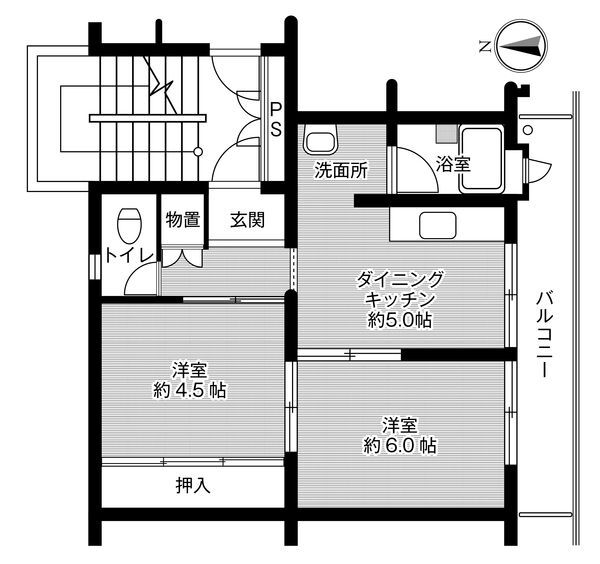 徳島県徳島市応神町吉成字轟 吉成駅 2DK マンション 賃貸物件詳細