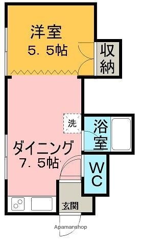 北海道網走市駒場南７ 網走駅 1DK アパート 賃貸物件詳細