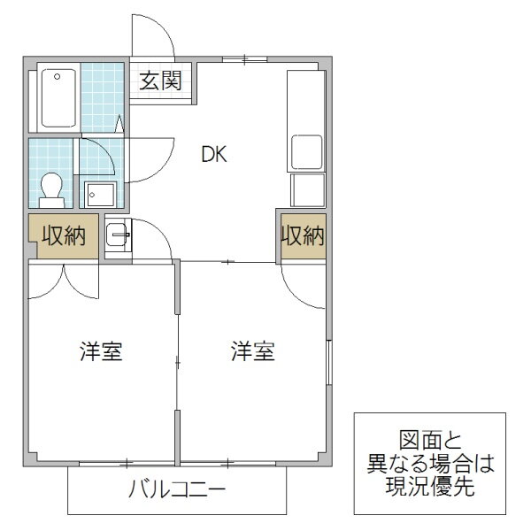 茨城県土浦市荒川沖西１ 荒川沖駅 2DK アパート 賃貸物件詳細