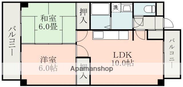 アドバンスＩＩ 3階 2LDK 賃貸物件詳細