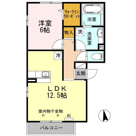 山梨県甲斐市中下条 竜王駅 1LDK アパート 賃貸物件詳細