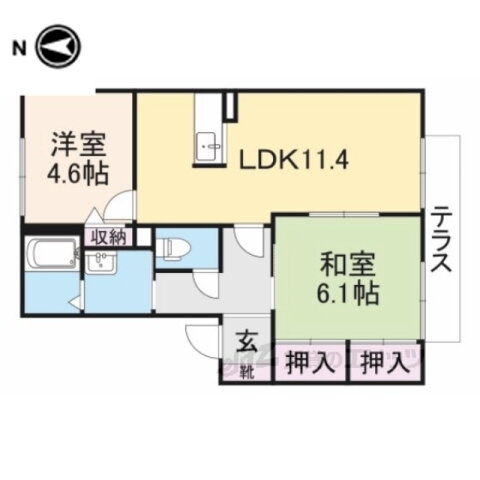 奈良県香芝市五位堂２ 五位堂駅 2LDK アパート 賃貸物件詳細