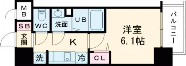 兵庫県神戸市兵庫区西出町２ 神戸駅 1K マンション 賃貸物件詳細