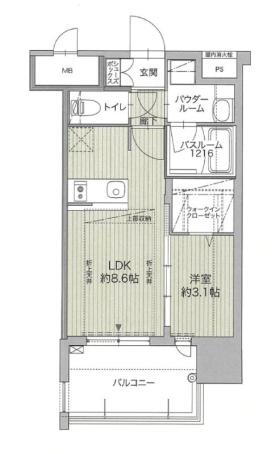 グランフォーレ博多ウォーターフロント 13階 1LDK 賃貸物件詳細