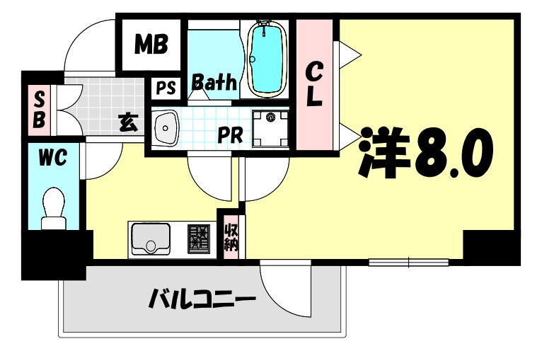 兵庫県神戸市中央区生田町３ 三ノ宮駅 1K マンション 賃貸物件詳細