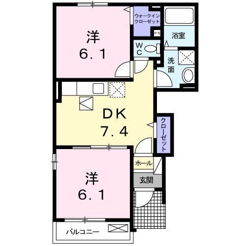 群馬県伊勢崎市小泉町 国定駅 2DK アパート 賃貸物件詳細