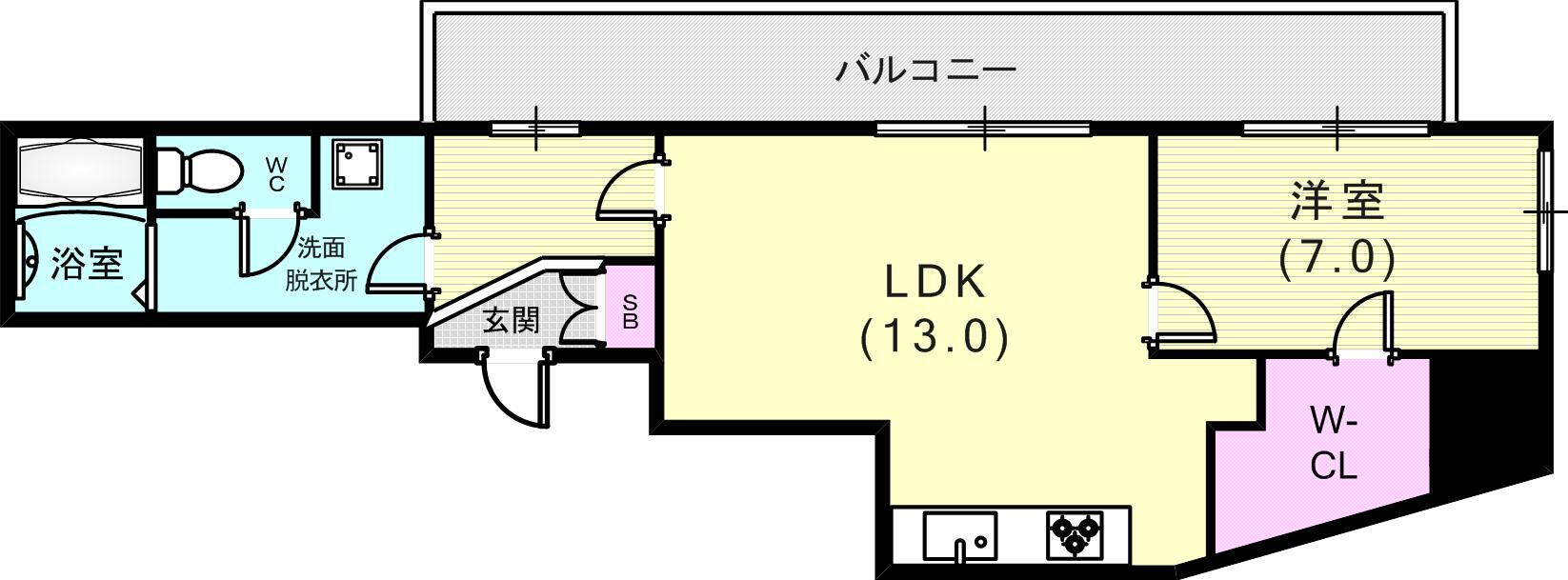 兵庫県神戸市中央区二宮町３ 三ノ宮駅 1LDK マンション 賃貸物件詳細