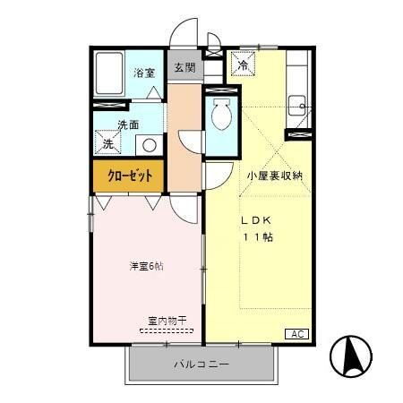 石川県野々市市野代２ 野々市駅 1LDK アパート 賃貸物件詳細