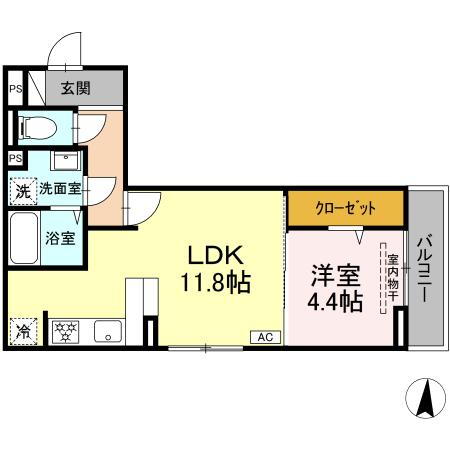 岡山県倉敷市大内 倉敷駅 1LDK アパート 賃貸物件詳細
