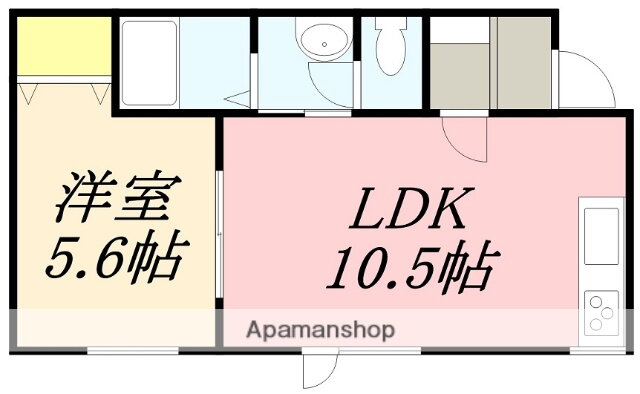 ポポラート石川２ 2階 1LDK 賃貸物件詳細